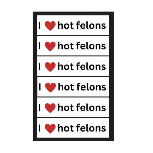 Hot Felon Bumper Sticker Mega Pack